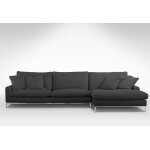 Zanisofa canap d?angle 4 places style contemporain ? 292 x 160 x 93 cm