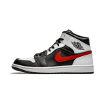 Air jordan 1 mid black chile red white