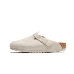 Birkenstock boston suede antique white