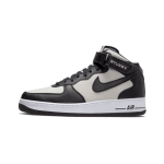 Nike air force 1 mid stussy grey black