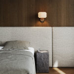 Applique murale en mtal beige