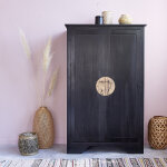 Armoire 2 portes en bois d'acajou