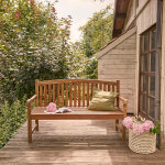 Banc de jardin en teck huil� 3 places