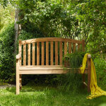 Banc de jardin en teck massif 2 places