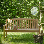 Banc de jardin en teck massif 3 places