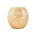 Bougeoir en m�tal dor� ajour�