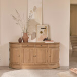 Buffet 4 portes et 2 tiroirs en teck massif