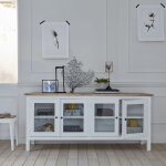 Buffet en bois d'acajou 4 portes