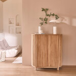 Buffet en bois de teck 90 cm 2 portes