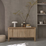 Buffet en bois teck massif 150 cm