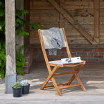 Chaise de jardin acacia et textil�ne