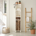 Colonne en bois de pin recycl