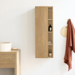 Colonne de salle de bain en h�v�a massif suspendue