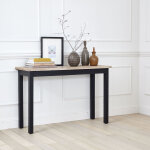 Console en acajou massif et teck 120 cm Console en acajou massif et teck 120 cm