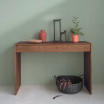 Console en bois massif 120 cm 1 tiroir