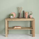 Console en bois de teck recycl� 120 cm