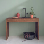 Console en mindi massif finition noyer 120 cm