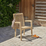 Fauteuil de jardin en teck massif