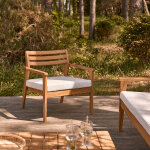 Fauteuil de jardin en teck massif