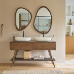 Meuble de salle de bain en mindi massif 135 cm Meuble de salle de bain en mindi massif 135 cm