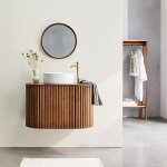 Meuble sous vasque en bois massif 90 cm