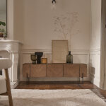 Meuble tv en bois massif 160 cm