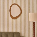 Miroir organique en teck massif 75x60 cm