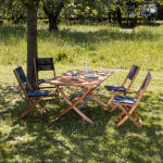 Salon de jardin en acacia massif 4 places