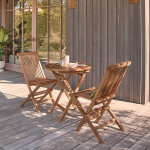 Salon de jardin en teck huil massif pliant 2 / 4 places