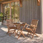 Salon de jardin en teck huil massif pliant 2 / 4 places