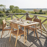 Salon de jardin en teck massif 4 / 6 places