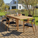 Salon de jardin en teck recycl� massif 6 places