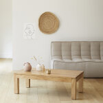 Table basse en bois massif 110 cm