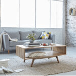 Table basse en bois massif 120 cm