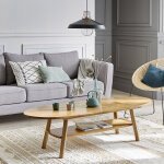 Table basse en bois massif 160 cm
