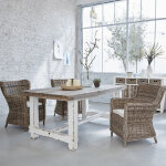 Table en bois recycl� massif 8 pers.