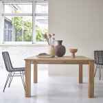 Table en bois teck massif 8 pers.