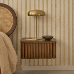 Table de chevet en bois massif suspendue 45 cm