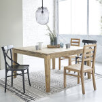 Table extensible en bois de teck recycl� 12 pers.