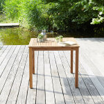 Table de jardin en acacia massif carr�e 4 places