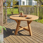 Table de jardin en teck recycl� massif 6 places