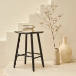 Tabouret de bar en teck massif