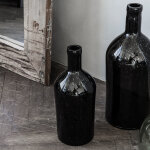 Vase bouteille marron fonc