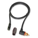 Adaptateur tecmate fiche din moto 90 / coaxial cc 2, 5 pour accessoire