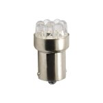 Ampoules blanche � led 12v s25 ba15s p21w 1. 025w 12 x led flux 5mm