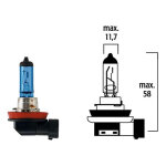 Ampoule flösser 12v 55w h11 pgj19 - 2 mega blue Ampoule flösser 12v 55w h11 pgj19 - 2 mega blue