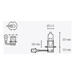 Ampoule v parts pk22s 12v 55w type h3
