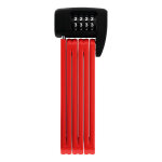 Antivol pliable abus bordo combo lite 6055c / 85 � code 85cm rouge (sup