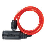 Antivol spiral oxford cable lock rouge 6 x 60cm