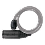 Antivol spiral oxford cable lock transparent 6 x 60cm